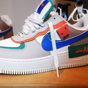 Nike Women’s Air Force 1 Shadow Sail / Signal Blue - Green Noise